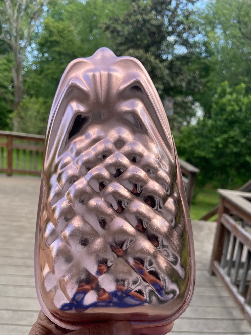 $13 or 3/$26 Vintage Copper Pineapple Shaped Cake or Jello Mold Pan Wear-Ever